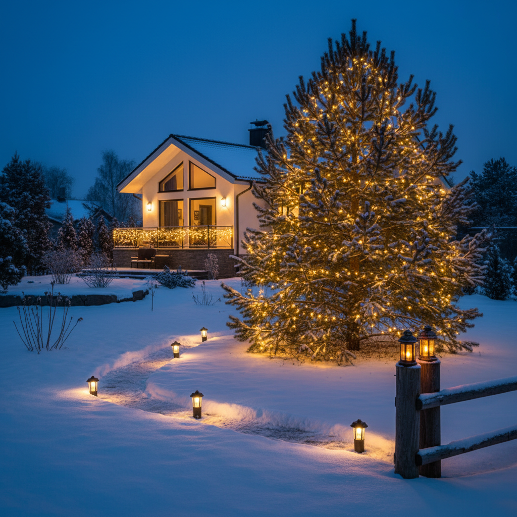 Kuidas jõuluvalgustus õues muudab pimedad õhtud hubaseks ja pidulikuks