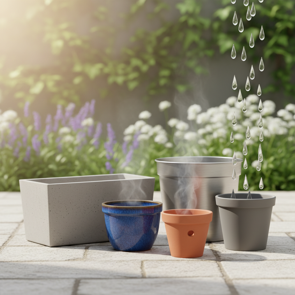 Kuidas valida õue lillepott, mis peab vastu nii vihmale kui päikesele