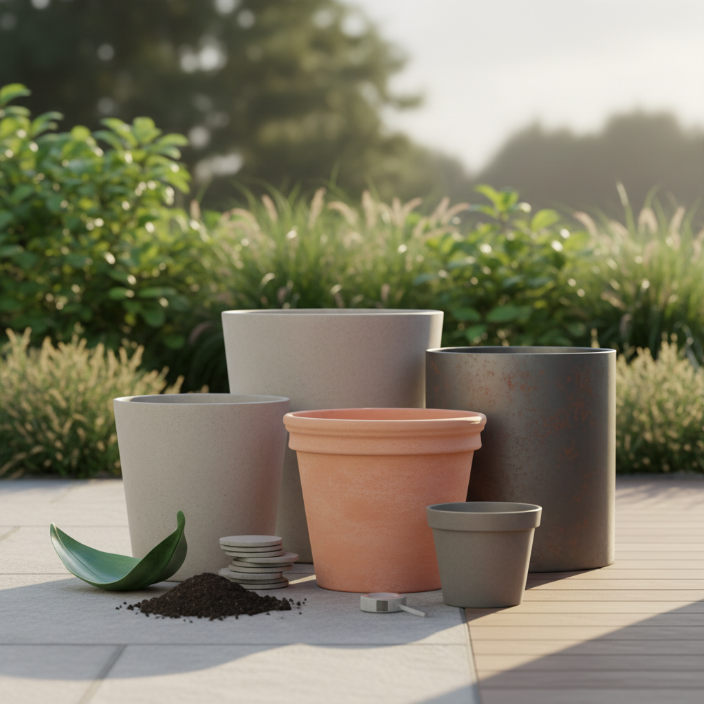 Kuidas valida suured lillepotid õue kaunistamiseks