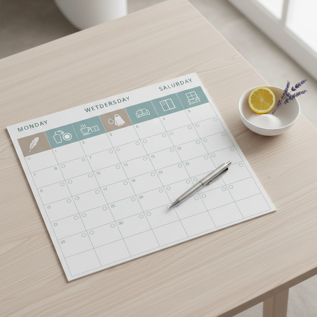 Lihtne kodune koristusplaan nädalaks aitab hoida kodu korras ilma liigse pingutuseta