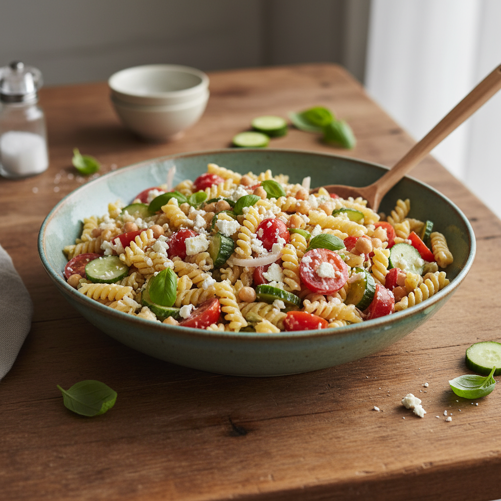 Kiire ja maitsev pastasalat valmib vaid minutitega