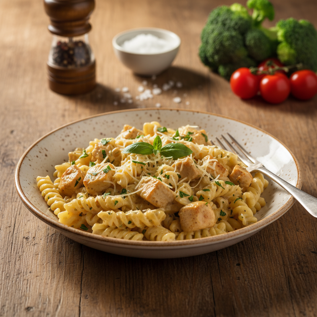 Kiire ja odav õhtusöök: koorene kanapasta 15 minutiga