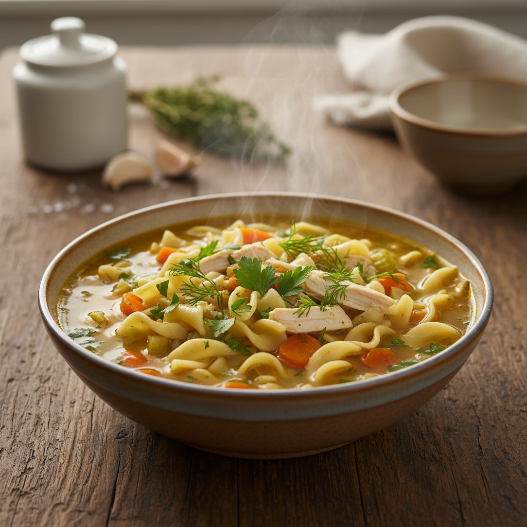 Kiire kananuudlisupp: tõeline külmarohi minutitega