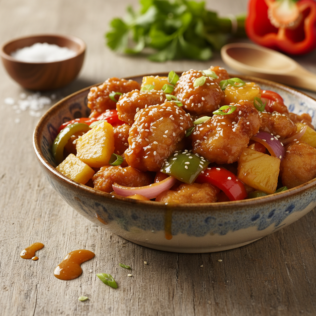 Kiire õhtusöök: Mahlane kana magushapus kastmes