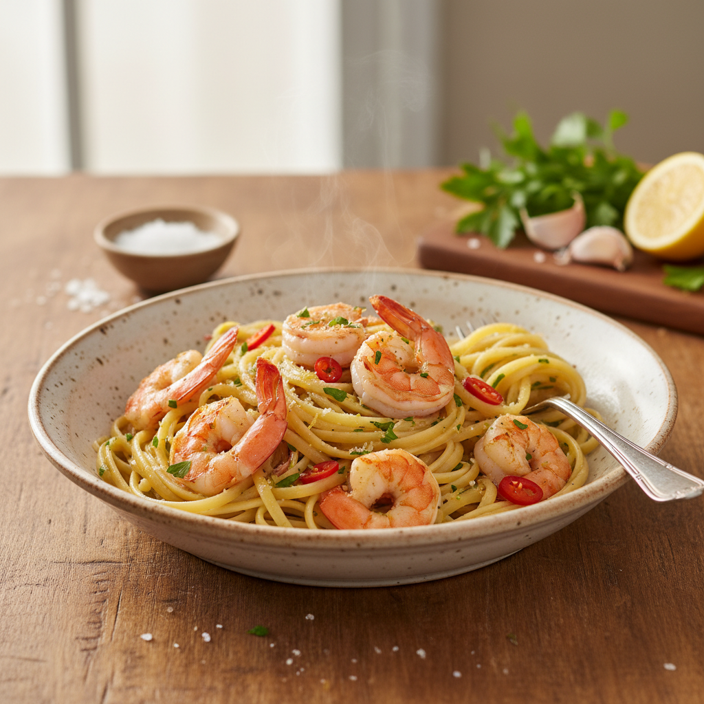 Kiire õhtusöök: Suussulav krevetipasta valmib 15 minutiga