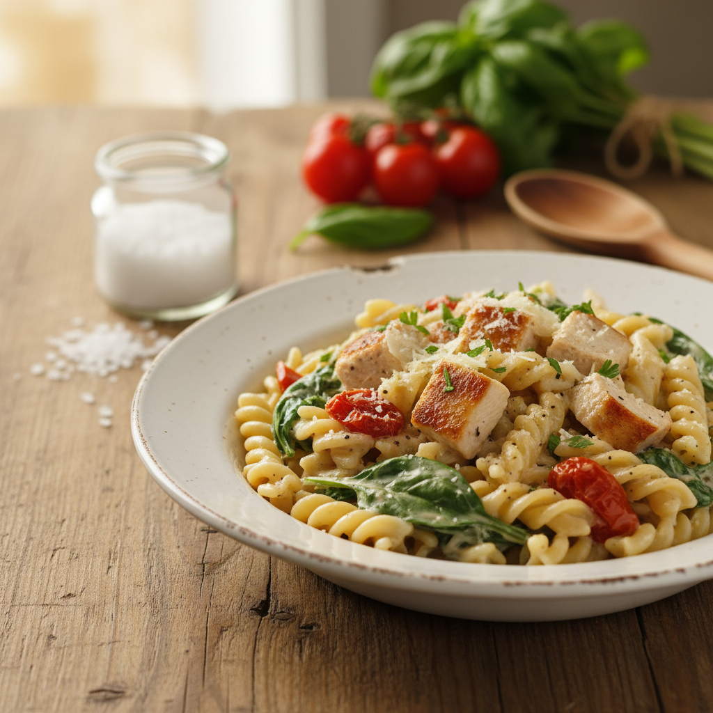 Koorene suitsukanapasta: kiire ja maitsev õhtusöök