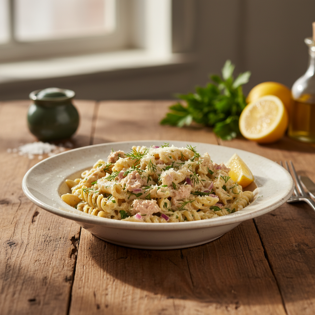 Kreemine tuunikalapasta 15 minutiga: kiire õhtusöök