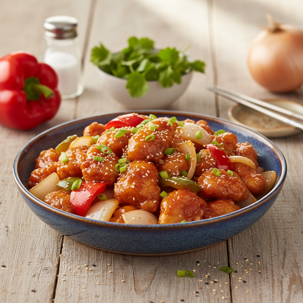 Krõbe magushapu kana: kiirem kui restoranist tellides