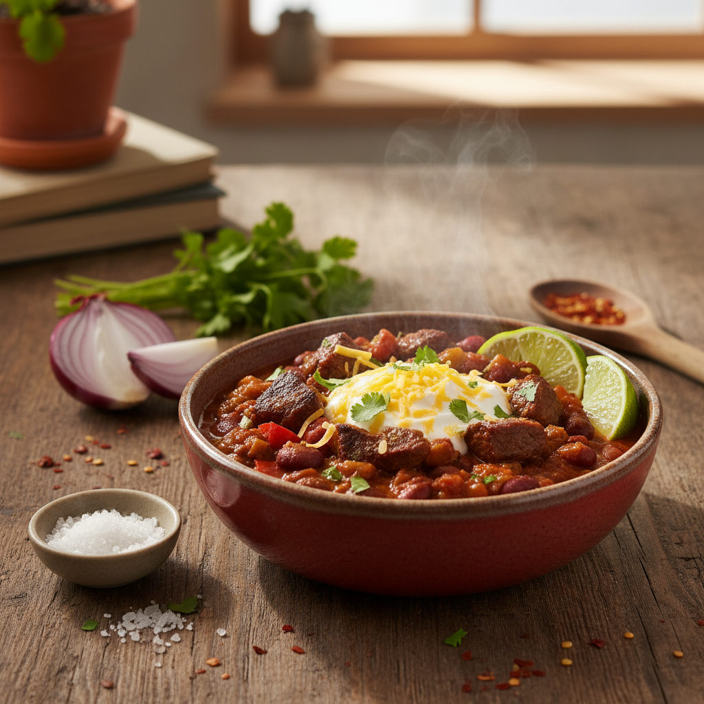 Suussulav tšilli con carne: parim retsept külmaks ajaks