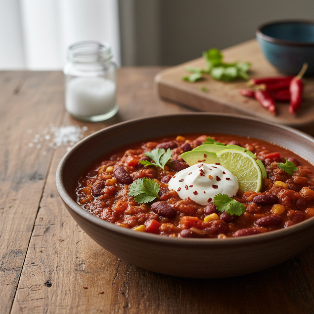 Tšilli sin carne: retsept, mis paneb liha unustama